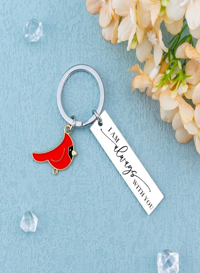 igvean Cardinal Keychain Bereavement Gifts Sympathy Gift Memorial Gifts Loss of Mother Father Lover Friend Remembrance Grief Gift for Condolence Funeral Baskets Cardinal Bird Themed Keyring - Image 2